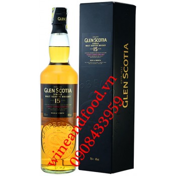 Rượu Whisky Glen Scotia Single Malt 15 năm 70cl