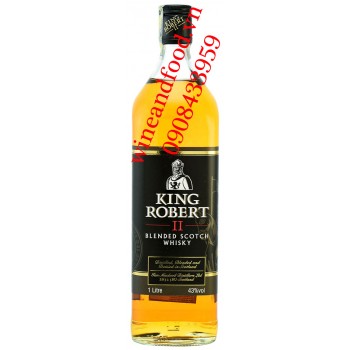 Rượu Whisky King Robert II 1l