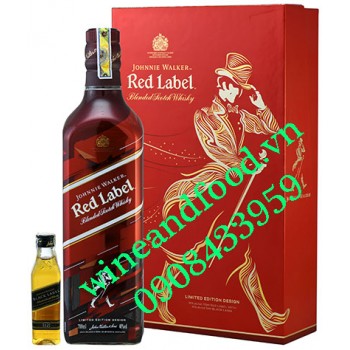 Rượu Whisky Red Label Limited Edition hộp quà 700ml