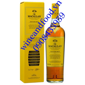 Rượu Whisky The Macallan Edition No3 700ml