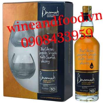 Rượu Whisky Benromach Single Malt Speyside 70cl hộp quà