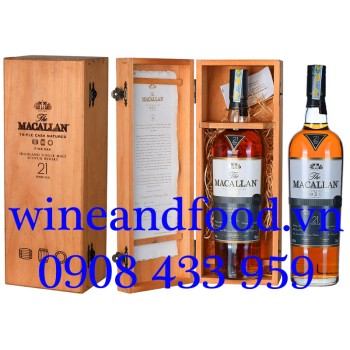 Rượu Whisky Macallan Triple cask matured 21 năm