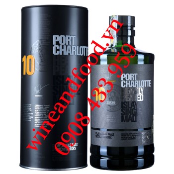 Rượu Whisky Port Charlotte Heavily Peated 10 năm Islay Single Malt