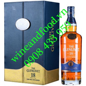 Rượu Whisky The Glenlivet 18 năm Single Malt hộp quà