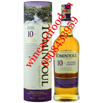 Rượu Whisky Tomintoul Single Malt 10 năm 70cl
