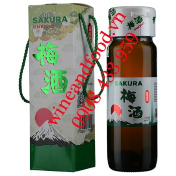 Rượu Mơ Sakura Umeshu chai thủy tinh 750ml