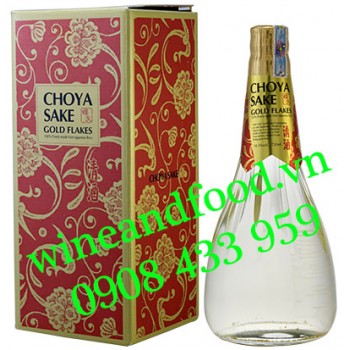 Rượu Mơ Choya Sake Gold Flakes vảy vàng 720ml