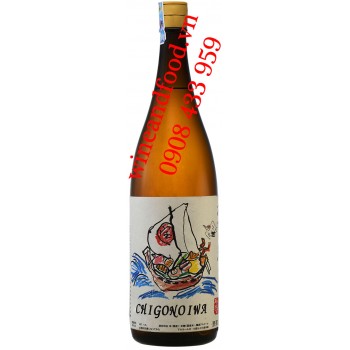 Rượu Sake Chigonoiwa Kasen Takarabune Label 1l8