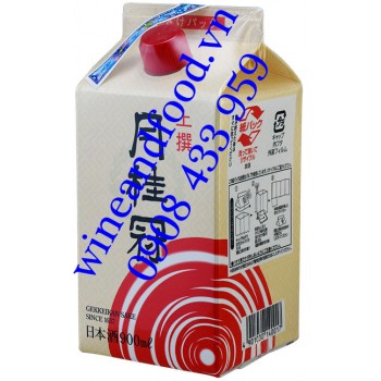 Rượu Sake Gekkeikan Josen Pack hộp giấy 900ml