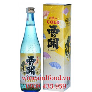 Rượu Sake Nishinoseki Gold Leaf 720ml