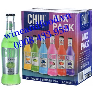  Nước Cocktail Chill vị Chanh Lemon thùng 12 chai 275ml