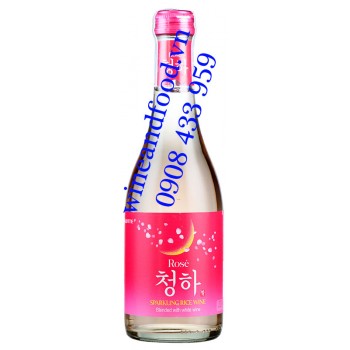 Rượu Sparrkling Chungha Lottle Zero Rosé 295ml