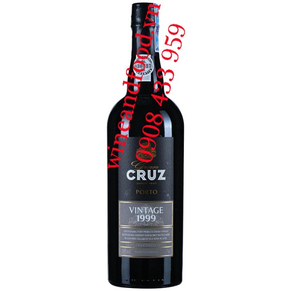 Rượu Porto Gran Cruz Vintage 1999 75cl