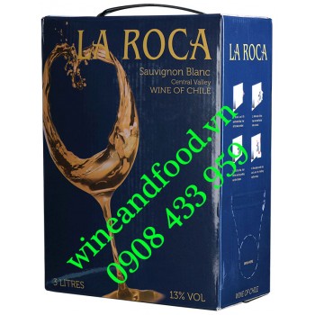 Rượu vang La Roca Sauvignon Blanc bịch 3 Lít