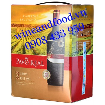 Rượu vang Pavo Real Cabernet Sauvignon bịch 3 Lít