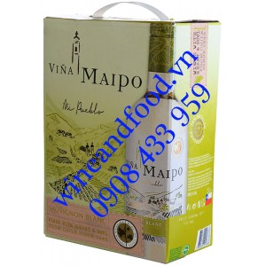 Rượu vang trắng Vina Maipo Sauvignon Blanc bịch 3L