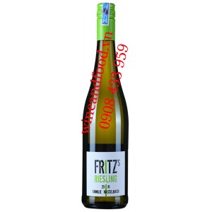 Rượu vang Fritz's Riesling Familie Hasselbach 750ml