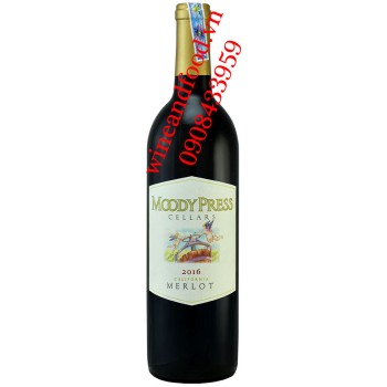 Rượu vang Moody Press Cellars Merlot