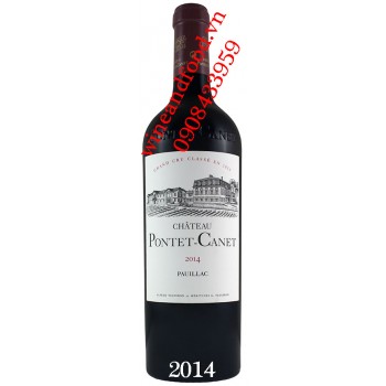 Rượu vang chateau Pontet Canet Grand Cru Classe 2014