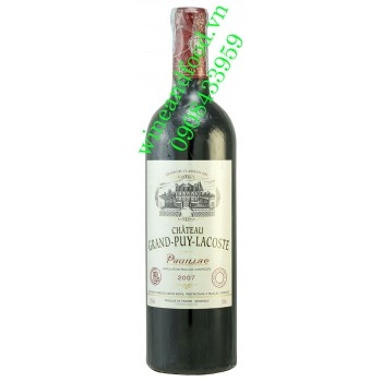 Rượu vang chateau Grand Puy Lacoste 5ème Cru Classé 2003