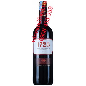 Rượu vang 1725 Bordeaux Réserve Barton & Guestier 750ml