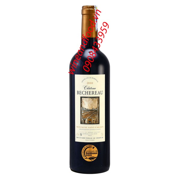 Rượu vang Chateau Bechereau Montagne Saint Emilion