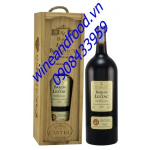 Rượu vang đỏ Bordeau Baron de Lestac 150cl