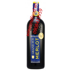 Rượu vang Grand Sud Merlot 1l