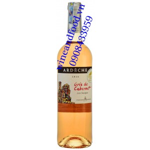 Rượu vang hồng Gris de Cabernet Rose Ardeche 750ml