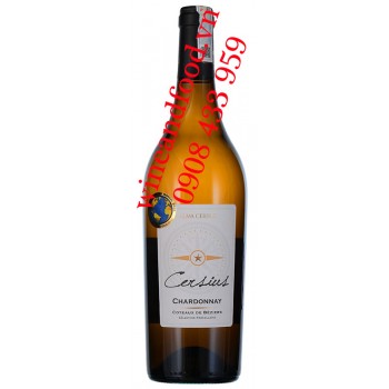 Rượu vang Alma Cersius Beziers Chardonnay 750ml