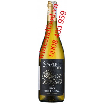 Rượu vang Scarlett Gold French Viognier Chardonnay 750ml