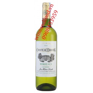 Rượu vang trắng chateau Davril Bordeaux 750ml