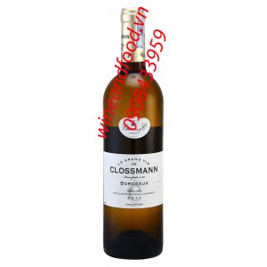 Rượu vang trắng Clossmann Bordeaux 750ml