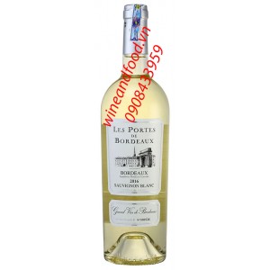 Rượu vang trắng Les Portes De Bordeaux Sauvignon Blanc