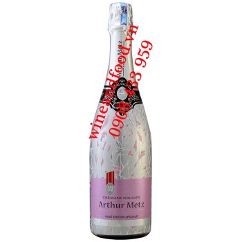 Rượu vang nổ Arthur Metz Crémant D'alsace Brut Rosé 750ml