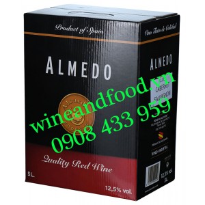 Rượu vang Almedo Cabernet Sauvignon hộp 5L