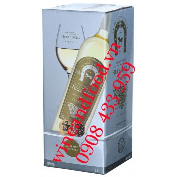 Rượu vang trắng Marques De La Herradura hộp 3 Lít