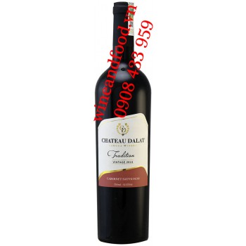 Rượu vang Đà Lạt chateau Dalat Tradition Cabernet Sauvignon 750ml