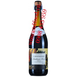 Rượu vang Lambrusco Rosso Caravaggio Emilia IGT 750ml