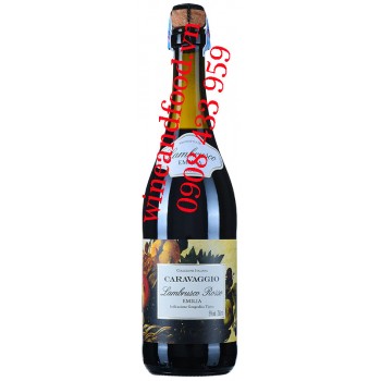 Rượu vang Lambrusco Rosso Caravaggio Emilia IGT 750ml