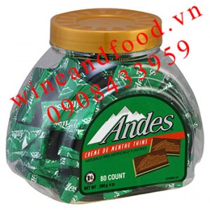 Socola Bạc Hà Andes Cream de Menthe Thins 380g