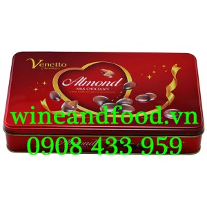 Socola sữa Hạnh Nhân Venetto HT chữ nhật 180g