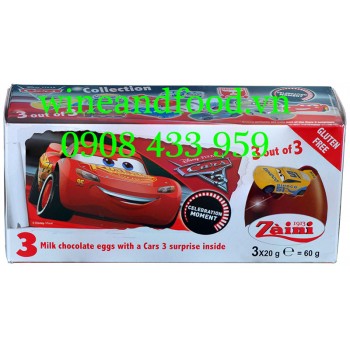 Socola 3 trứng Disney Cars Collection Zàini