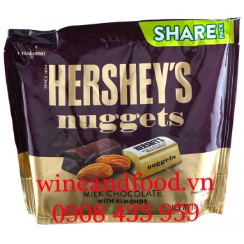Socola sữa Hạnh Nhân Hershey's Nuggets Share Pack 286g