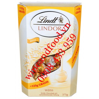 Kẹo socola sữa Lindt Lindor Weiss 375g
