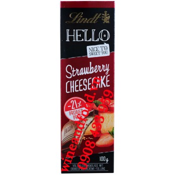 Socola Hello strawberry cheesecake Lindt thanh 100g