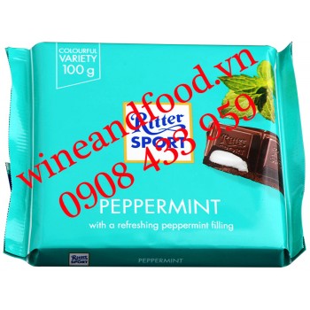 Socola Ritter Sport Bạc Hà Peppermint 100g