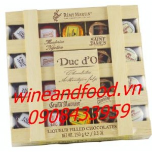 Socola rượu hộp gỗ Duc d'O 250g