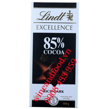 Socola Excellence Lindt 85% 100g