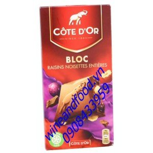 Socola nho hạt dẻ Cote D'or 180g